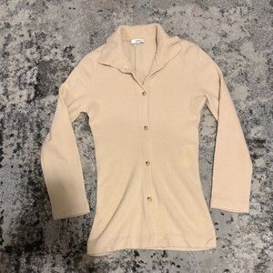 VINCE Fitted Polo Cardigan Sweater (NWT) Retail: $375